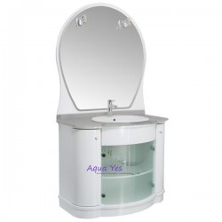 Комплект мебели Aquanet Венеция ТМ 100 NEW (серый мрамор)