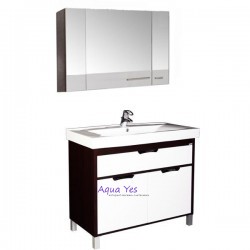 Комплект мебели Aquanet Гретта 100 (зеркало с белым фасадом)