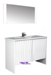 Комплект мебели Акванет Рондо 120 NEW черный / белый