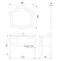 Комплект мебели Aquanet Флоренция 120 белый перламутр